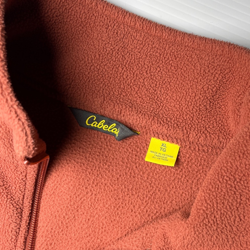 Cabela's Rust Fleece Jacket - Picture 3 of 7